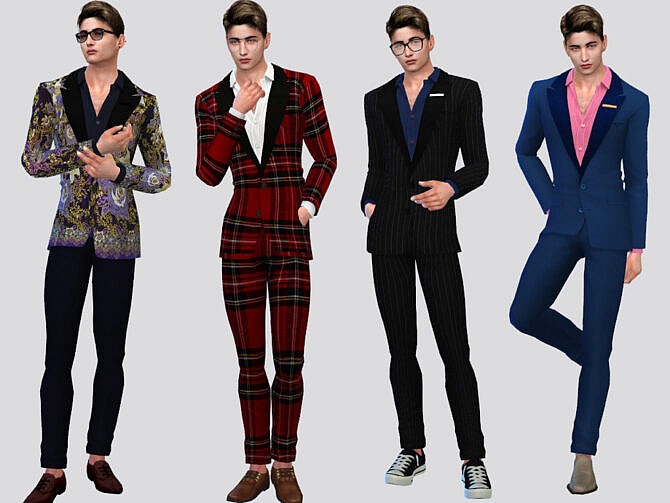 Sims 4 Fancy Men Suit by McLayneSims at TSR