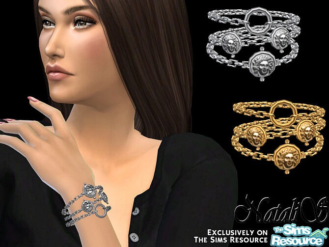 Sims 4 Coin chain bracelet by NataliS at TSR