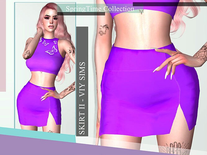 Springtime Collection Skirt Ii By Viy Sims