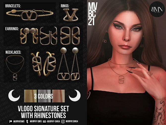 Sims 4 Set with Rhinestones [MVBC21] at MURPHY