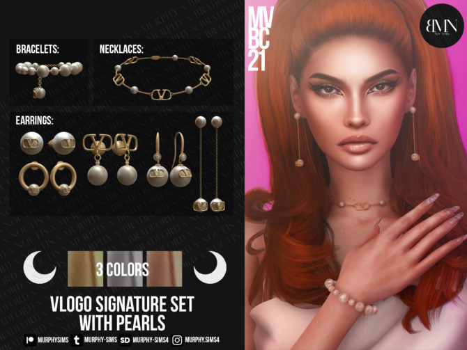 Sims 4 Set with Pearls [MVBC21] at MURPHY