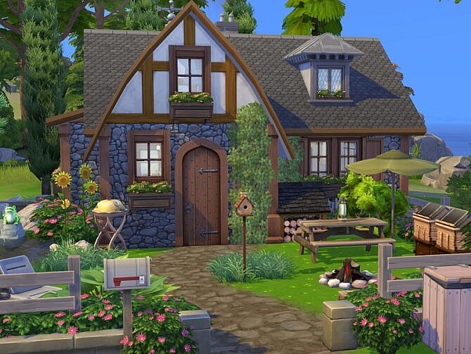 Sims 4 Candle Cottage Off the Grid by Flubs79 at TSR