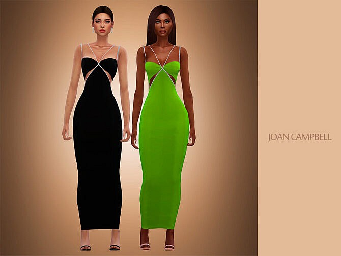 Sims 4 Mara Dress by Joan Campbell Beauty at TSR