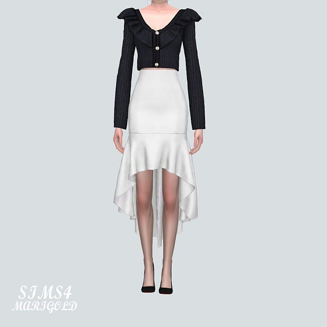 Sims 4 Long Skirt 11 U at Marigold