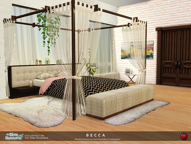 Sims 4 Becca bedroom 2 by melapples at TSR