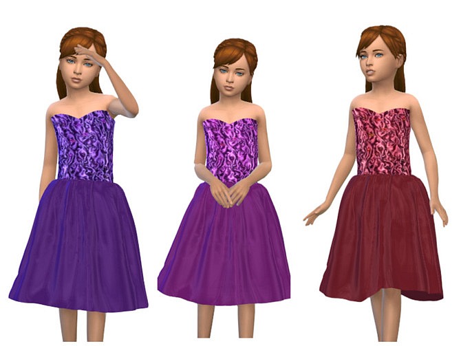 Sims 4 KeyCamz Girls Dress 0426 3 by ErinAOK at TSR