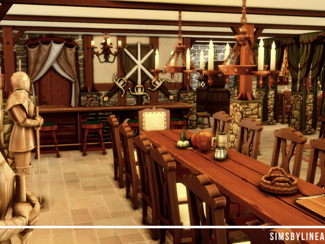 Sims 4 Medieval Inn by SIMSBYLINEA at TSR