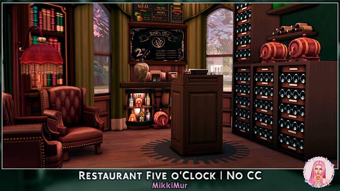 Sims 4 Restaurant Five OClock at MikkiMur