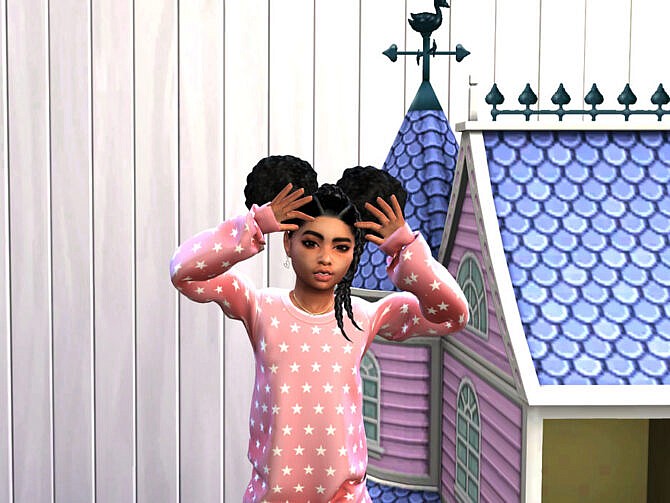 Sims 4 Nevaeh Hair Child by drteekaycee at TSR