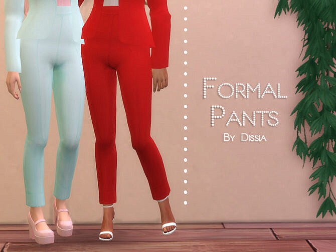 Sims 4 Formal Pants by Dissia at TSR