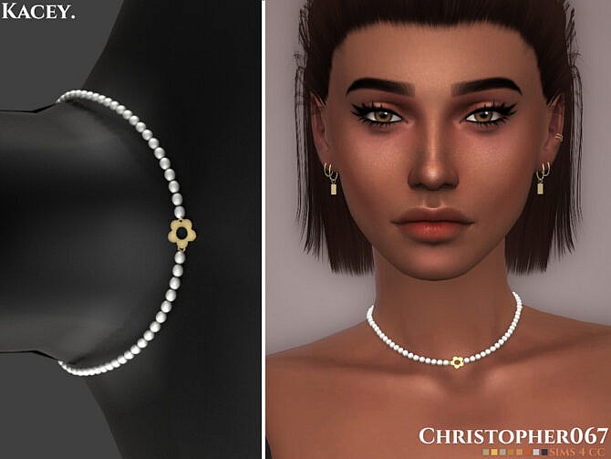 Sims 4 Kacey Necklace by Christopher067 at TSR