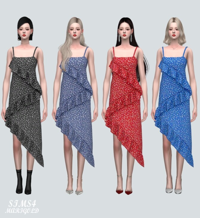 Sims 4 Bustier Dress V2 SF at Marigold