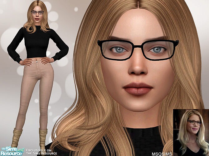 Sims 4 Felicity Smoak at MSQ Sims