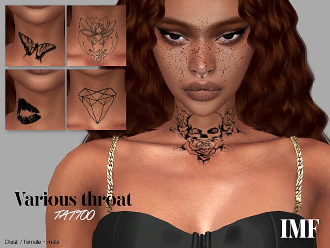 Sims 4 IMF Tattoo Throat Various by IzzieMcFire at TSR