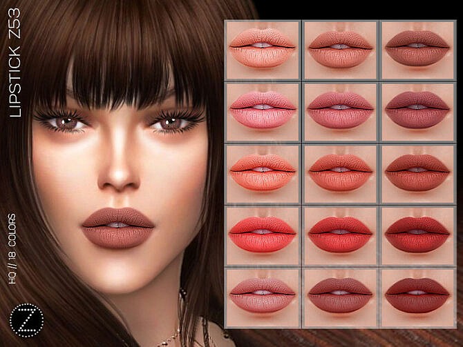 Sims 4 LIPSTICK Z53 by ZENX at TSR