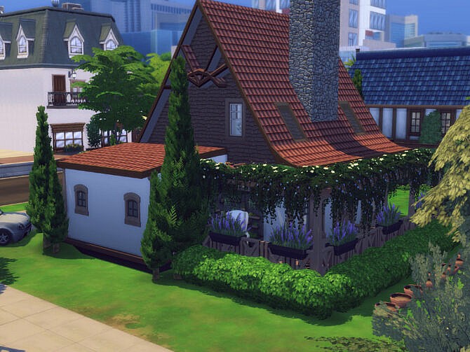 Sims 4 Woody house by GenkaiHaretsu at TSR