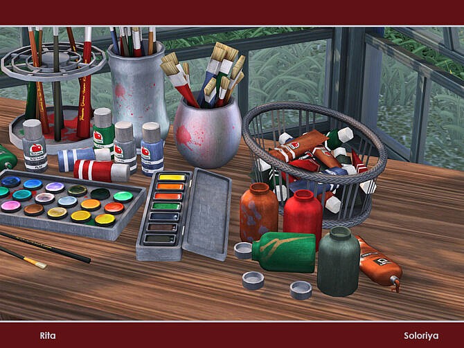 Sims 4 Rita clutter set by soloriya at TSR