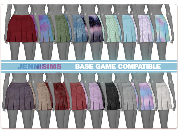 Sims 4 BASE GAME COMPATIBLE Skirt at Jenni Sims