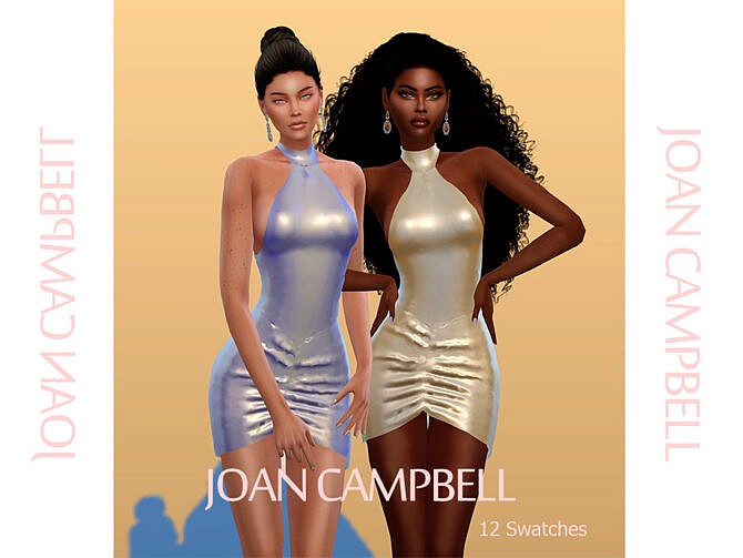 Sims 4 Gabriela dress by Joan Campbell Beauty at TSR