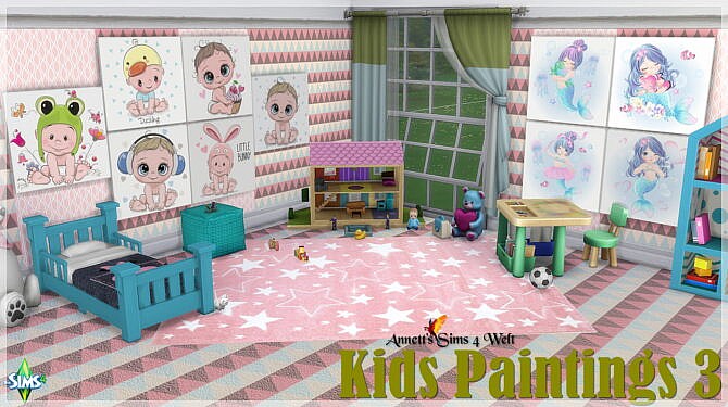 Sims 4 Kids Paintings 1   3 at Annett’s Sims 4 Welt