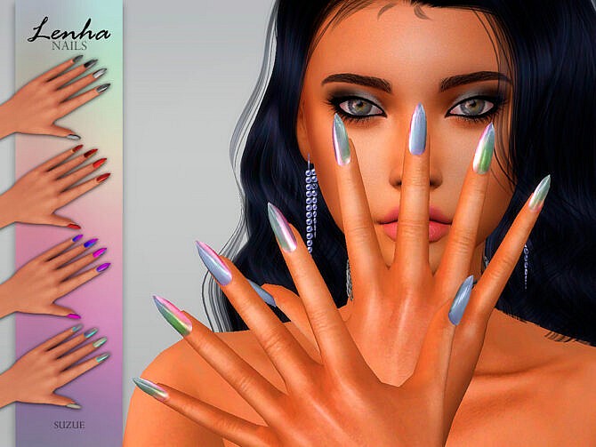 Sims 4 Lenha Nails by Suzue at TSR