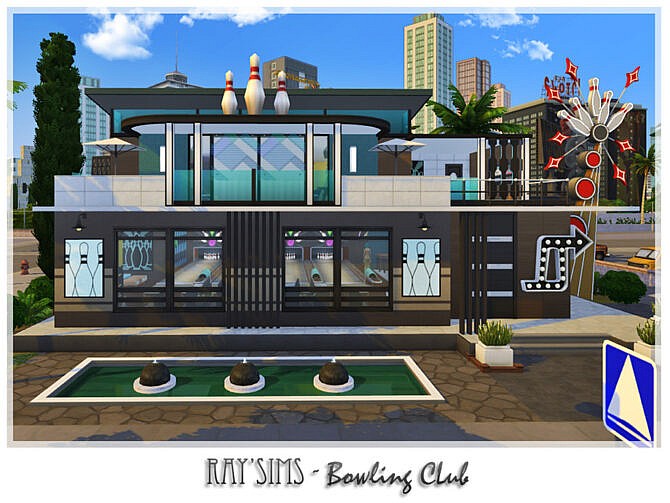 Sims 4 Bowling Club by Ray Sims at TSR