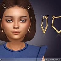 Marquise Hoop Earrings For Kids By Feyona