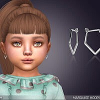 Marquise Hoop Earrings For Toddlers By Feyona