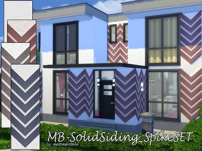 Sims 4 MB Solid Siding Spike SET by matomibotaki at TSR