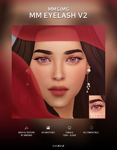 Eyelash Maxis Match V2 At Mmsims Sims 4 Updates