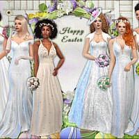 Wedding Set: Bride Dresses And Accessories