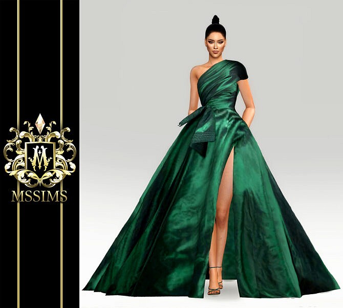 Sims 4 COUTURE FALL 2019 GOWN at MSSIMS