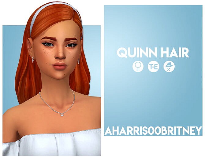 Sims 4 Quinn Hair at AHarris00Britney