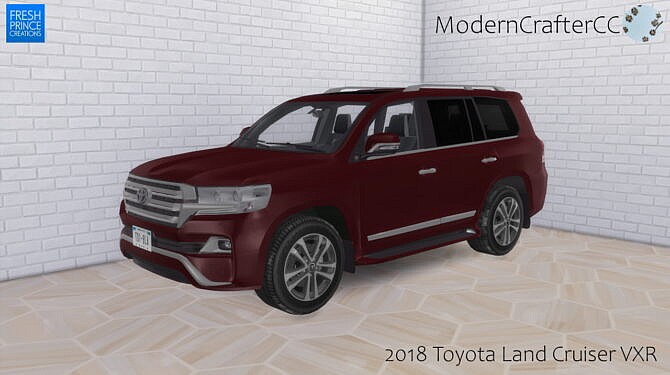 Sims 4 2018 Toyota Land Cruiser VXR at Modern Crafter CC