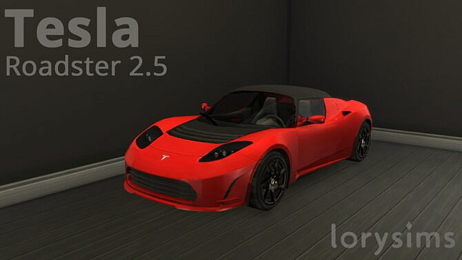 Sims 4 2011 Tesla Roadster 2.5 at LorySims