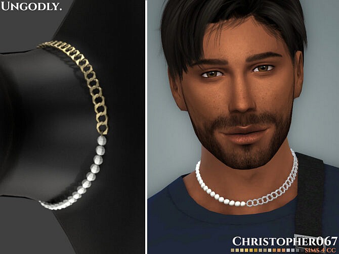 Sims 4 Ungodly Necklace Male by Christopher067 at TSR