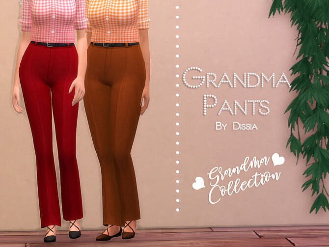 Sims 4 Grandma Pants by Dissia at TSR