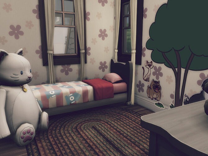 Sims 4 Woody house by GenkaiHaretsu at TSR