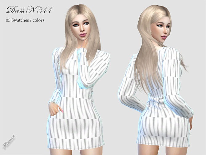 Sims 4 DRESS N 344 by pizazz at TSR