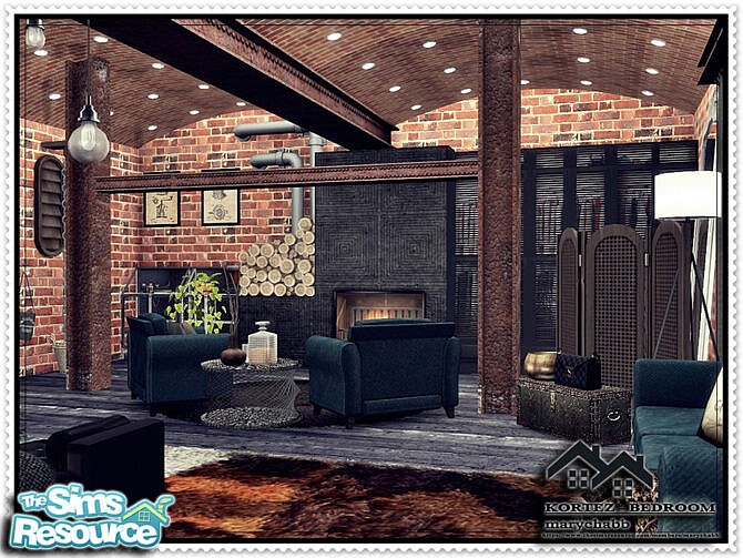 Sims 4 KORTEZ  Bedroom by marychabb at TSR