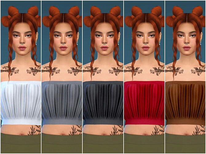 Sims 4 Carrie Tube Top at Katverse