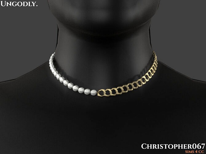 Sims 4 Ungodly Necklace Male by Christopher067 at TSR
