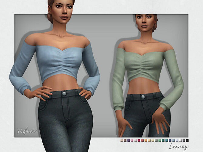 Sims 4 Lainey Top by Sifix at TSR