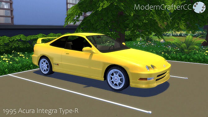Sims 4 1995 Acura Integra Type R at Modern Crafter CC