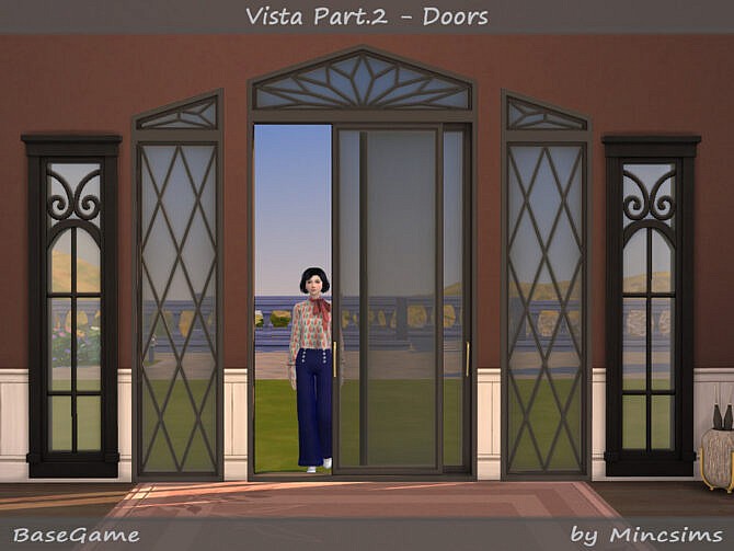 Sims 4 Vista Set Part.2 Doors by Mincsims at TSR