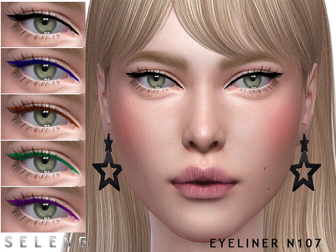 Sims 4 Eyeliner N107 by Seleng at TSR