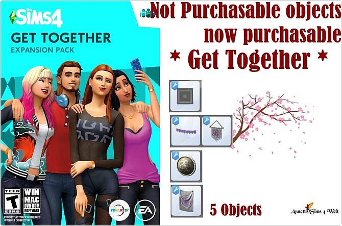 Not Purchasable Objects Now Purchasable * Get Together
