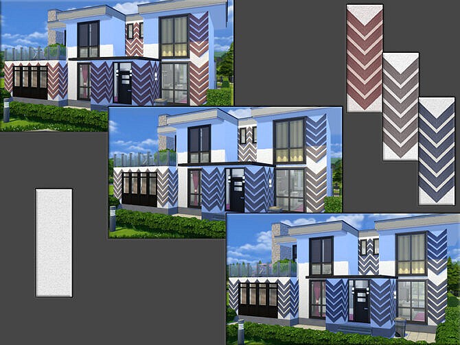 Sims 4 MB Solid Siding Spike SET by matomibotaki at TSR