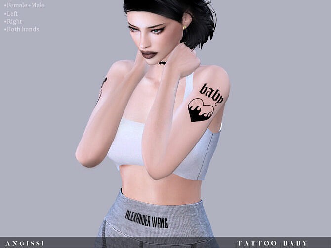 Sims 4 Tattoo Baby by ANGISSI at TSR