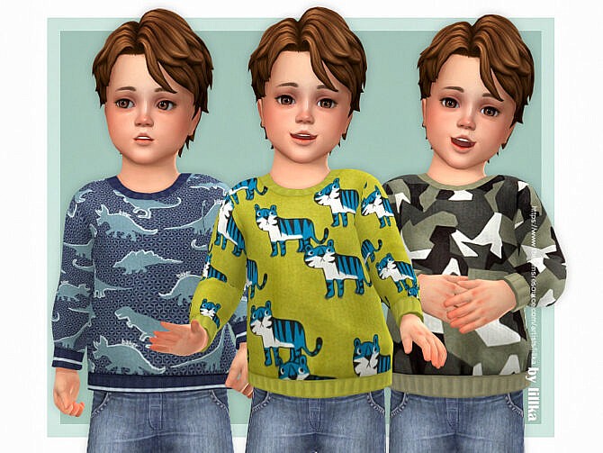 Sims 4 Cozy Sweater for Toddler 03 by lillka at TSR